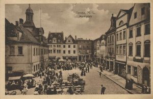 Rynek w Żarach (1921 r.) fotopolska.eu